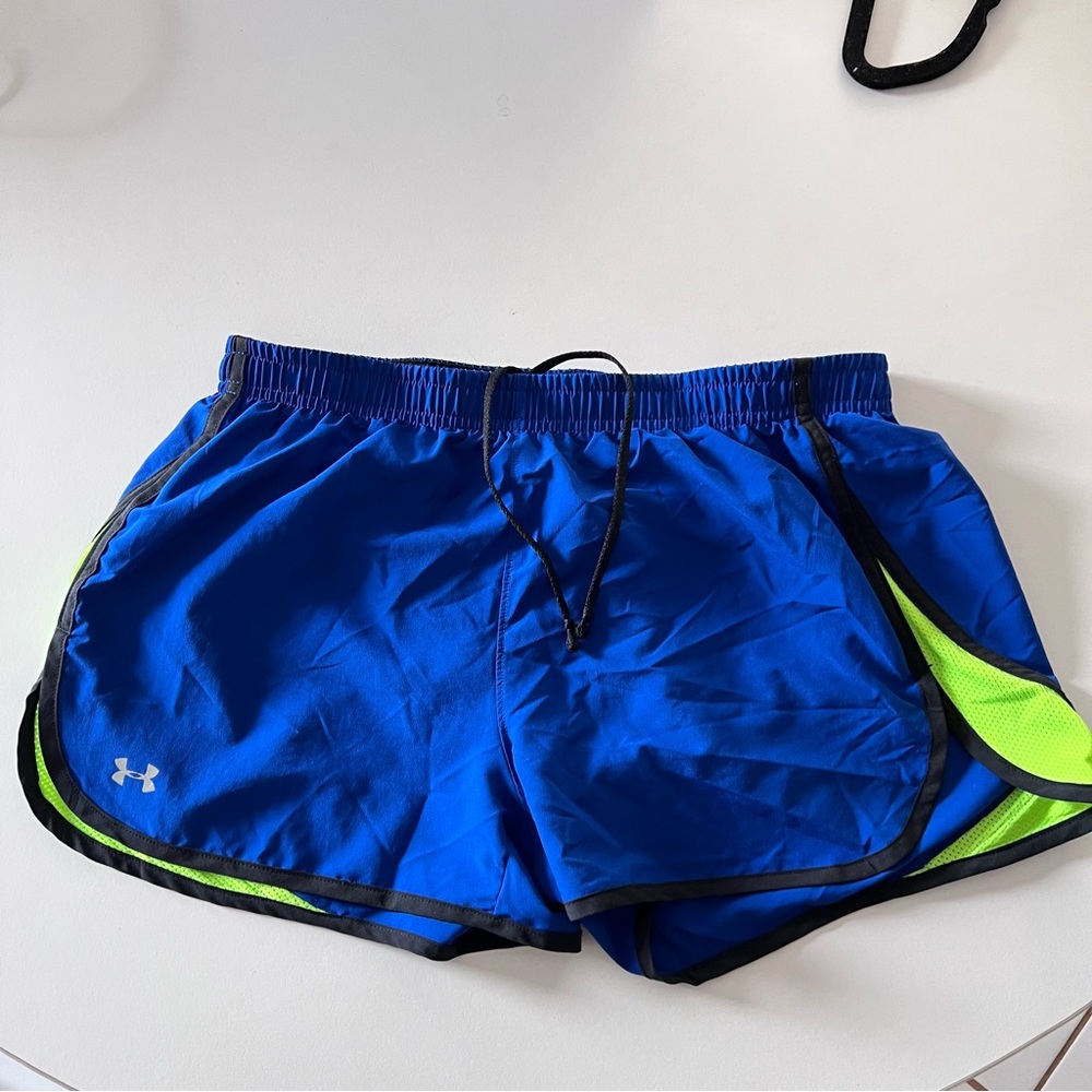 Under Armour Women's Blue and Green Shorts
